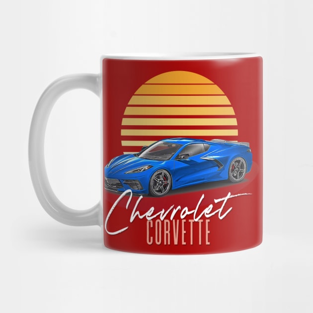 Retro Style Chevrolet Corvette Aesthetic Design by DankFutura